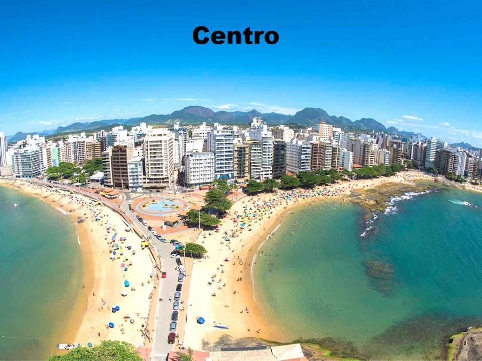 Apartamento Vista Mar 209 - 2 Quartos - Praia Do Morro - Predio Frente Mar - Varanda Com Vista Mar - Elevador - Atravessou A Avenida, Ja Esta Na Praia - Com Garagem - Internet Guarapari Εξωτερικό φωτογραφία
